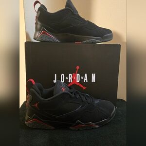 Jordan MVP Low Black and Red Athletic Shoes